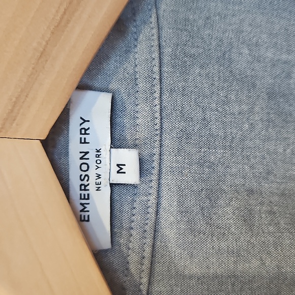 Emerson Fry Casual Gray Button-Up Ryan  Shirt, Size M - Picture 2 of 6